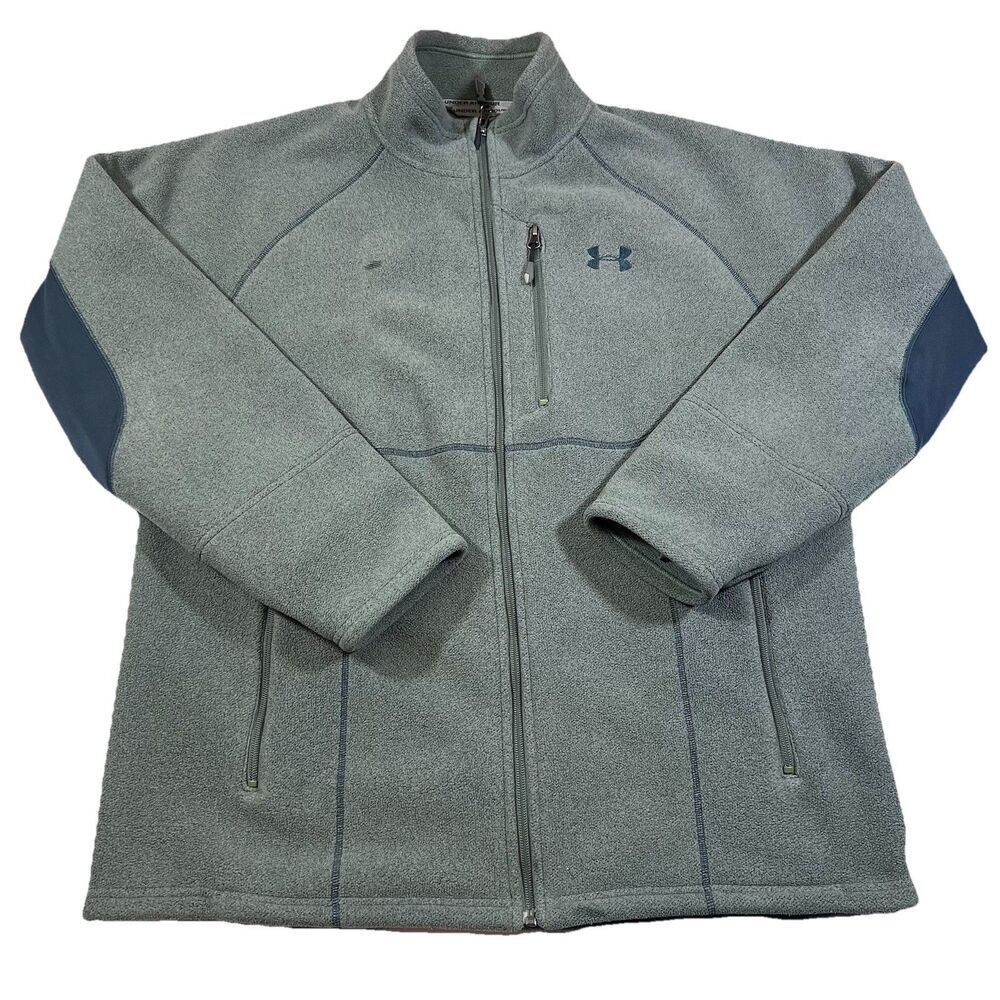 Under Armour Full Zip Long Sleeve Heavyweight Performance Fleece Jacket Men's L
